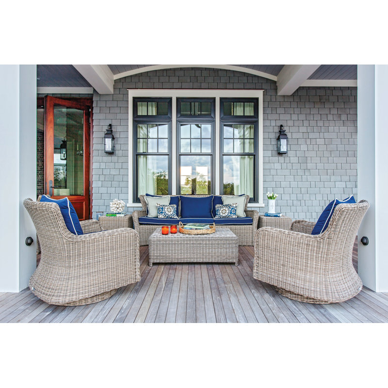 Kingsley Bate Sag Harbor Outdoor 3 Piece Teak Conversation Set with